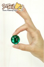 ผลึกครึ่งวงกลม เพชรเทียม พลอยเทียม ขนาด 2.5 cm สีเขียว